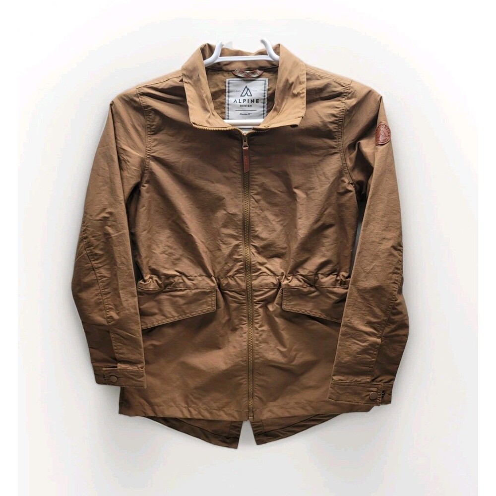 Alpine Design Women Small waxed field Chore Garment Canvas Brown Coat Jacket